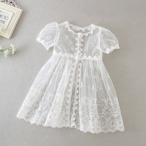 2tlg. Taufkleid Festkleid Mädchenkleid Babykleid Sommerkleid BM24 Bild 4