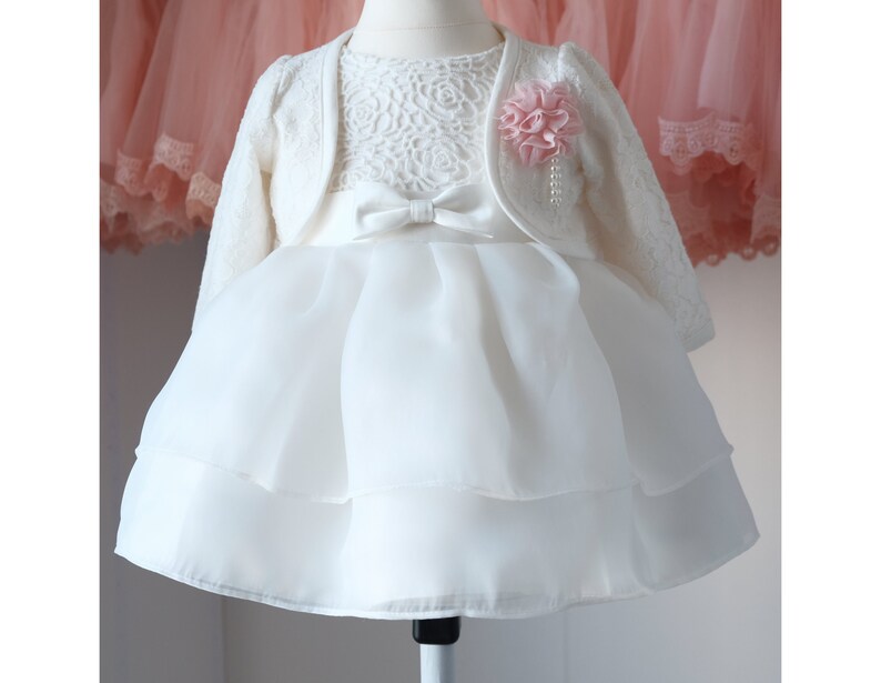 Lusiniya Taufkleid Festkleid Mädchenkleid Babykleid Sommerkleid M11 Bild 1