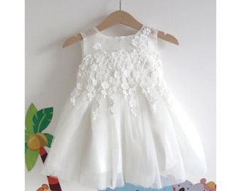 Robe de baptême Emma + chapeau de baptême, robe de soirée pour filles, robe d'été pour bébé BM29