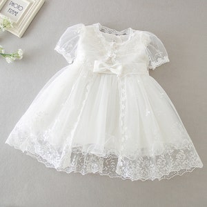 2tlg. Taufkleid Festkleid Mädchenkleid Babykleid Sommerkleid BM24 Bild 1