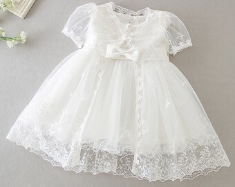 2tlg. Taufkleid Festkleid Mädchenkleid Babykleid Sommerkleid BM24