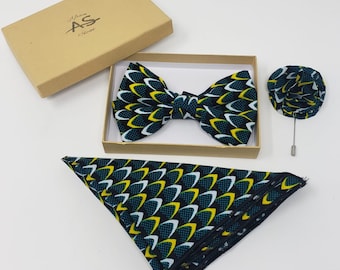 African Print Bow Tie