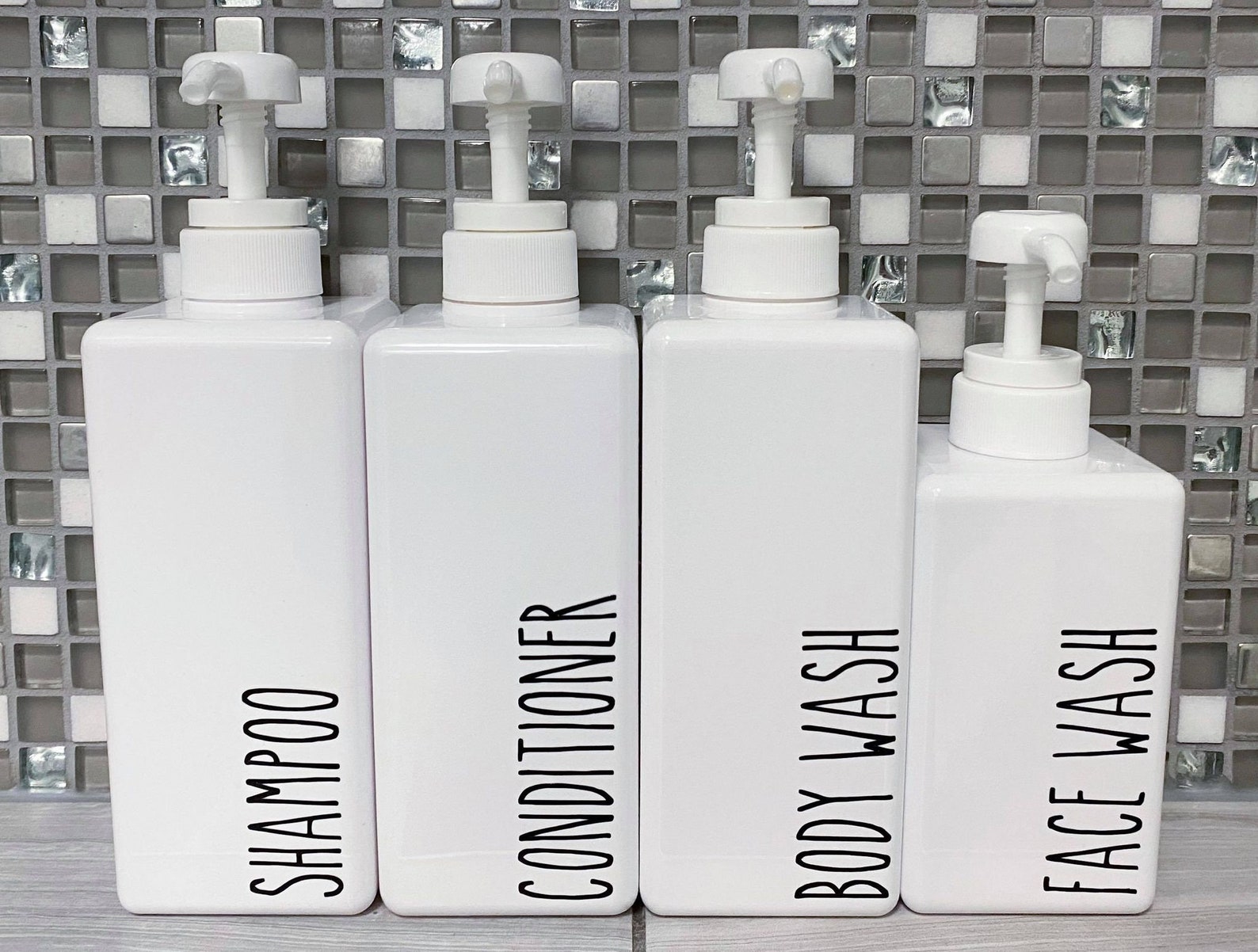 Custom Vinyl Bottle Labels Ex. Shampoo Conditioner Body Etsy