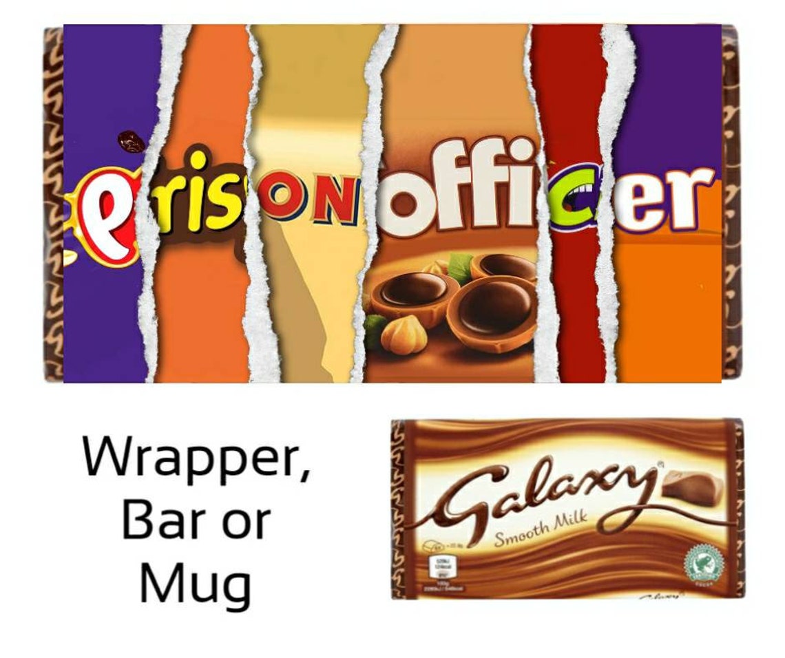 Prison Officer Chocolate Bar Wrapper Mug Prison Officer Etsy