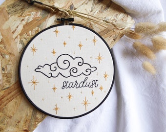 "STARDUST" wall embroidery