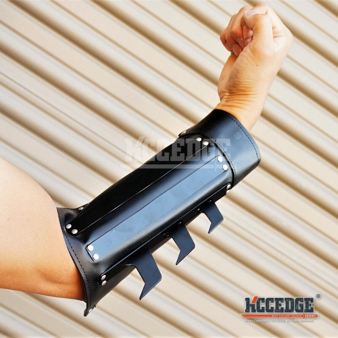 Batman Dark Knight Gauntlets ONE PAIR Martial Arts Leather Arm Etsy