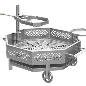 Ø 0,75m/29,5&quot; Stainless steel outdoor portable fire pit