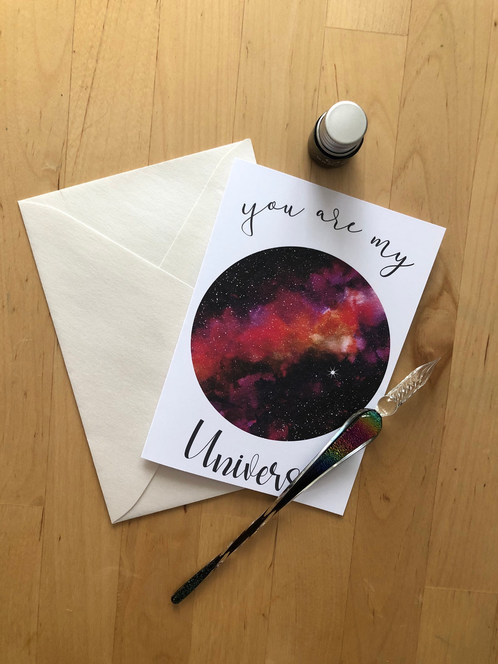 Universe Stars Starry Greeting Card Universe Milky Way Etsy