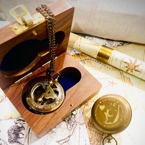 Brass Personalized Compass,Engraved Compass,Anniversary Gift,first communion gift,Compass For Husband, gift for mom,son,Confirmation gift