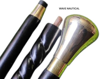 Bastón de madera con pomo, mango Derby victoriano, diseño vintage, bastón para caminar, bastón para la cabeza, regalo para padre, bastón para hombres y mujeres