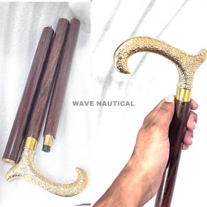 Brass Walking Stick,handmade,wooden walking stick,wood stick,walking stick brass handle,cane for men,wooden cane,gift