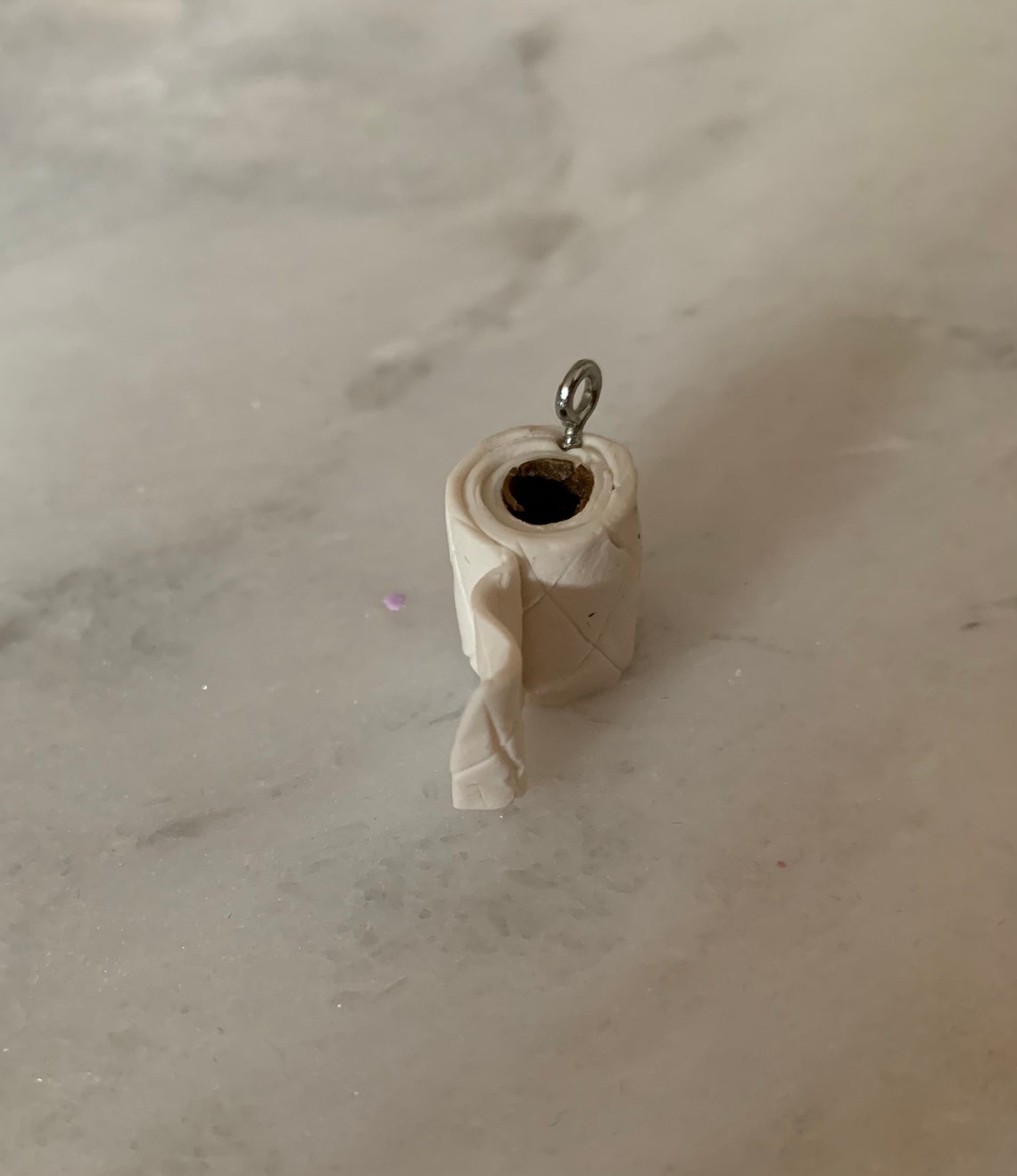 Toilet paper charm Etsy