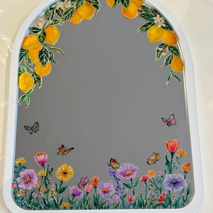 personalized mirror, table mirror, wall mirror, hand painted mirror, personalized gift, unique mirror, Art Deco Design