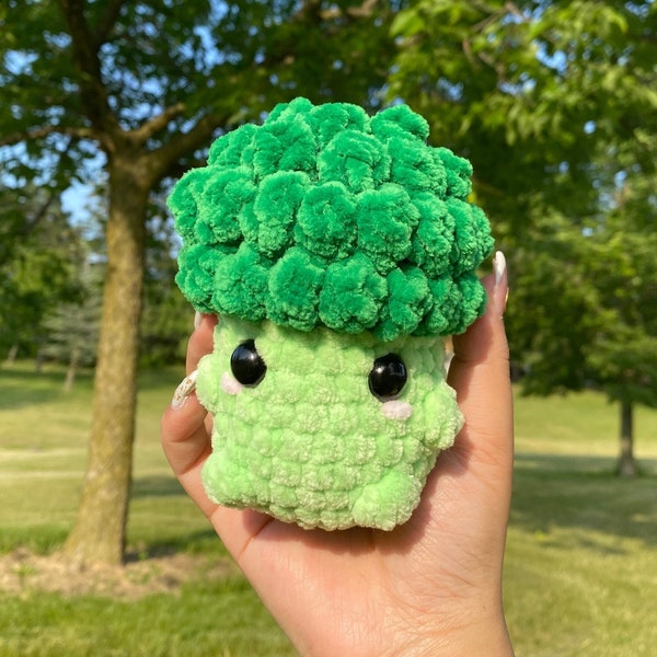 BROCOLI | Crochet Brocoli Amigurumi | Peluche végétale mignonne | Peluche Légumes Brocoli | Mangez vos verts | Adorable peluche alimentaire | Fin gourmet