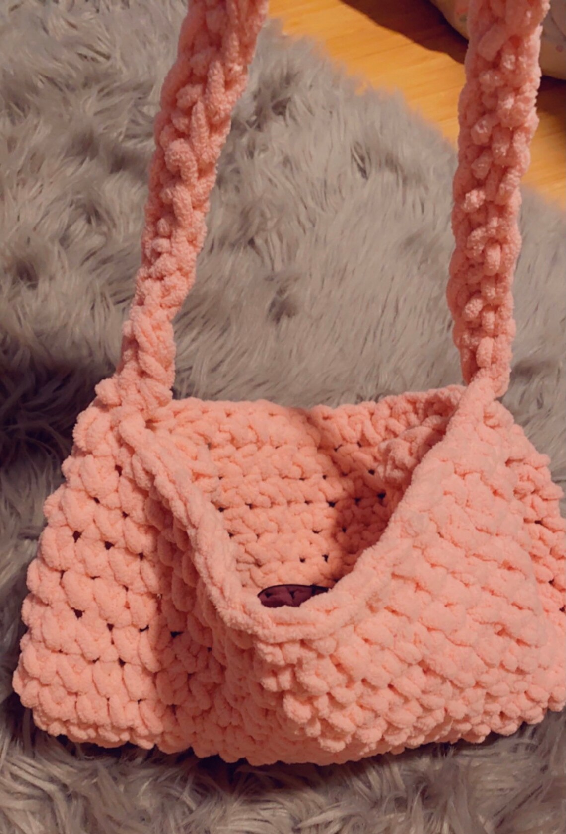 Super Soft Chunky Knit Handbag Tote bag Chunky Crochet Bag Etsy