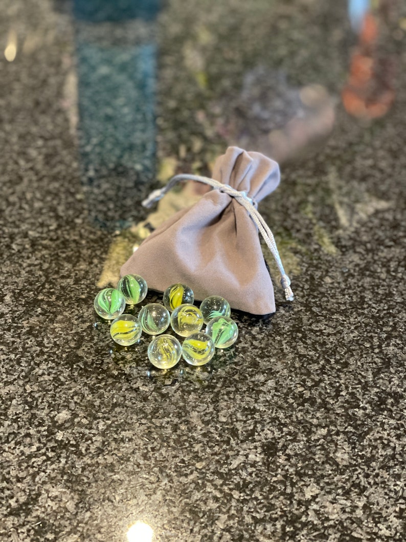 Squid Game Marbles A Set of 10 Matching Coloured Marbles Etsy