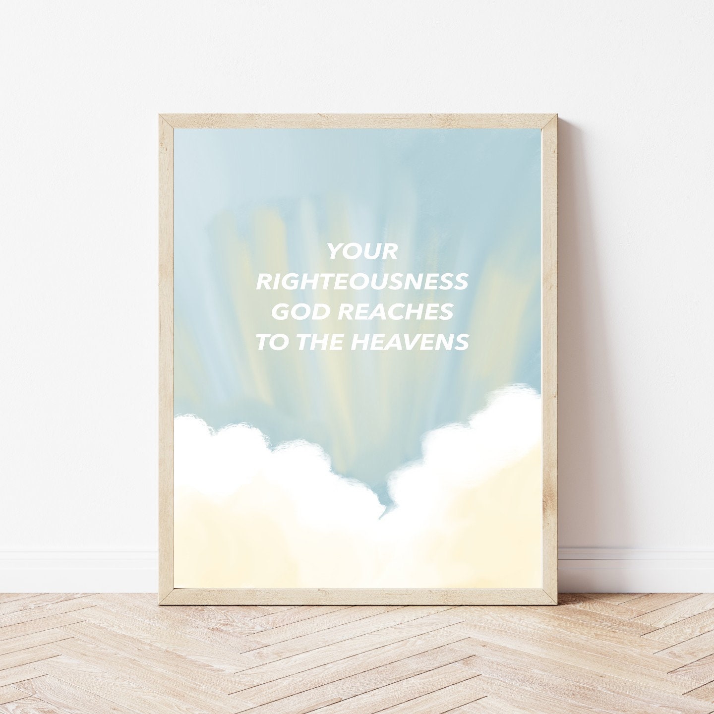 Bible Verse Art | Clouds | Scripture Artwork | Christian Printable ...
