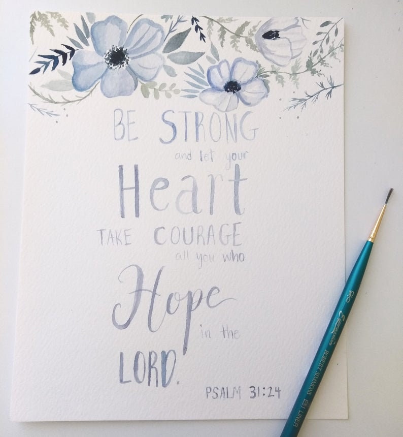 Christliches T-Shirt Mit Bibelvers Psalm 56:3 - Aquarell Schmetterling Design