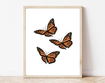 Flying Butterflies Printable | DIGITAL DOWNLOAD | Instant Download | 8"x10" Digital Art | Wall Decor