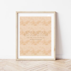 Bible Verse Art | Wall Decor | Home Decor | Scripture Artwork | Lettering | DIGITAL Download | PNG File | 8"x10"
