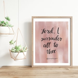 Christian Printable | DIGITAL DOWNLOAD | Digital Print | Hand Lettered | 8"x10" PNG File