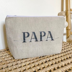 Trousse DAD / PAPA - Grande trousse de toilette personnalisée