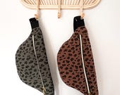 Sac banane léopard velours côtelé - taille adulte