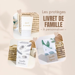 Protège livret de famille personnalisé