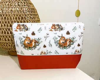 EN STOCK - Grande trousse de toilette Dans les Bois