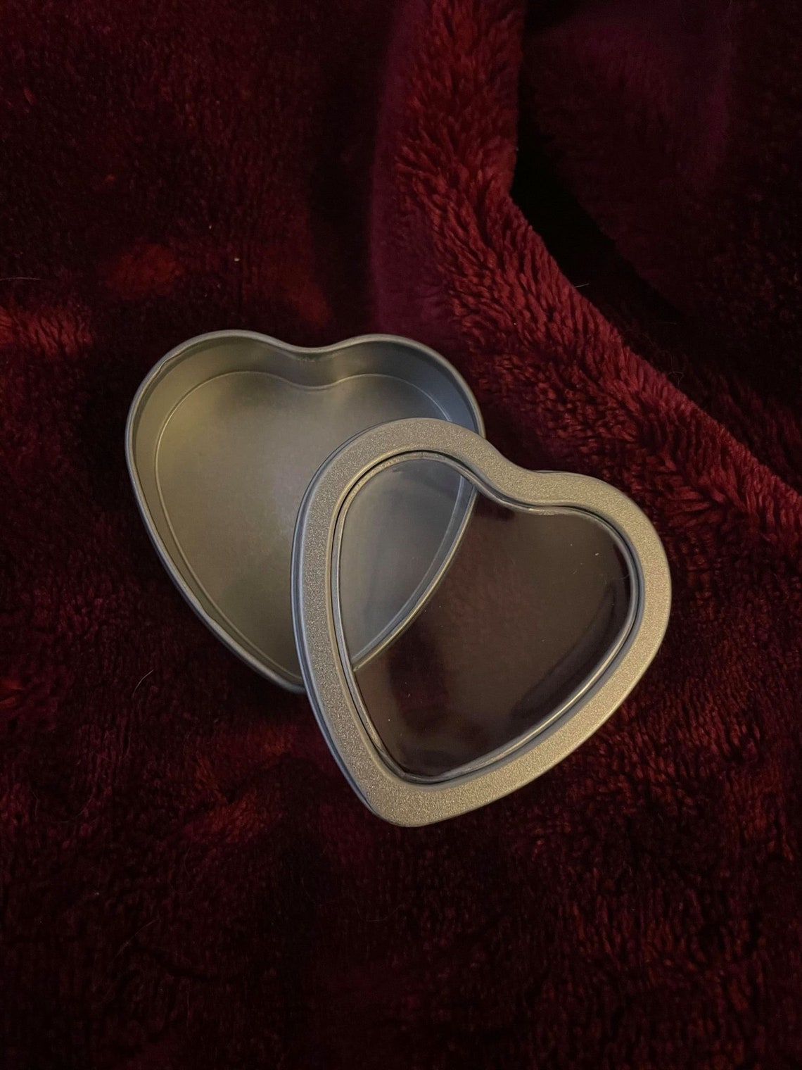 2OZ Heart Tin Candle Etsy