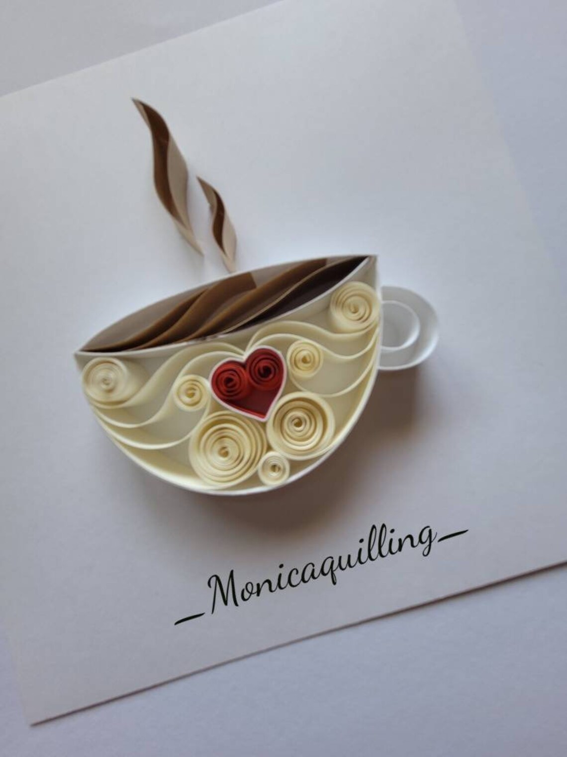Quilling coffee mug kitchen decor home decor original gift Etsy
