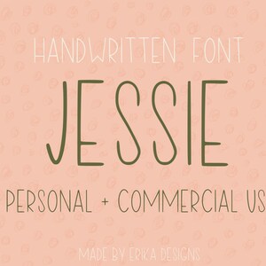 Jessie font | handwritten font | ttf download font | hand drawn font | instant download | commercial and personal use