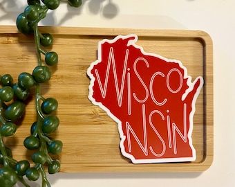 Wisconsin State Sticker | Hand drawn sticker | waterproof sticker | custom stickers