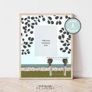 Custom Wedding Venue Drawing with Wedding Invite | Anniversary + Wedding Gift | Printable Art | Wedding Keepsake Art | Ceremony Drawing
