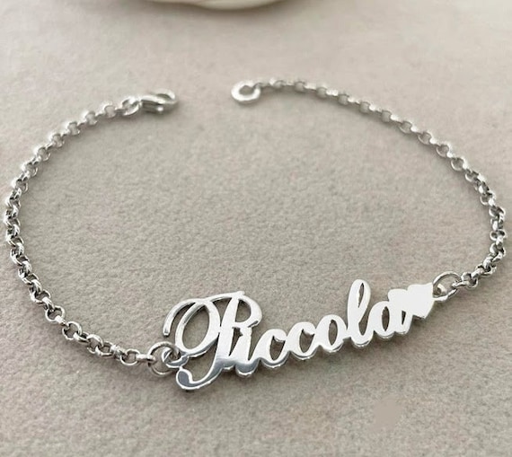 Pulsera de ita hecha a mano con nombre personalizado para mujeres y  niñas, pulseras personalizadas con nombre y números para mejores amigas