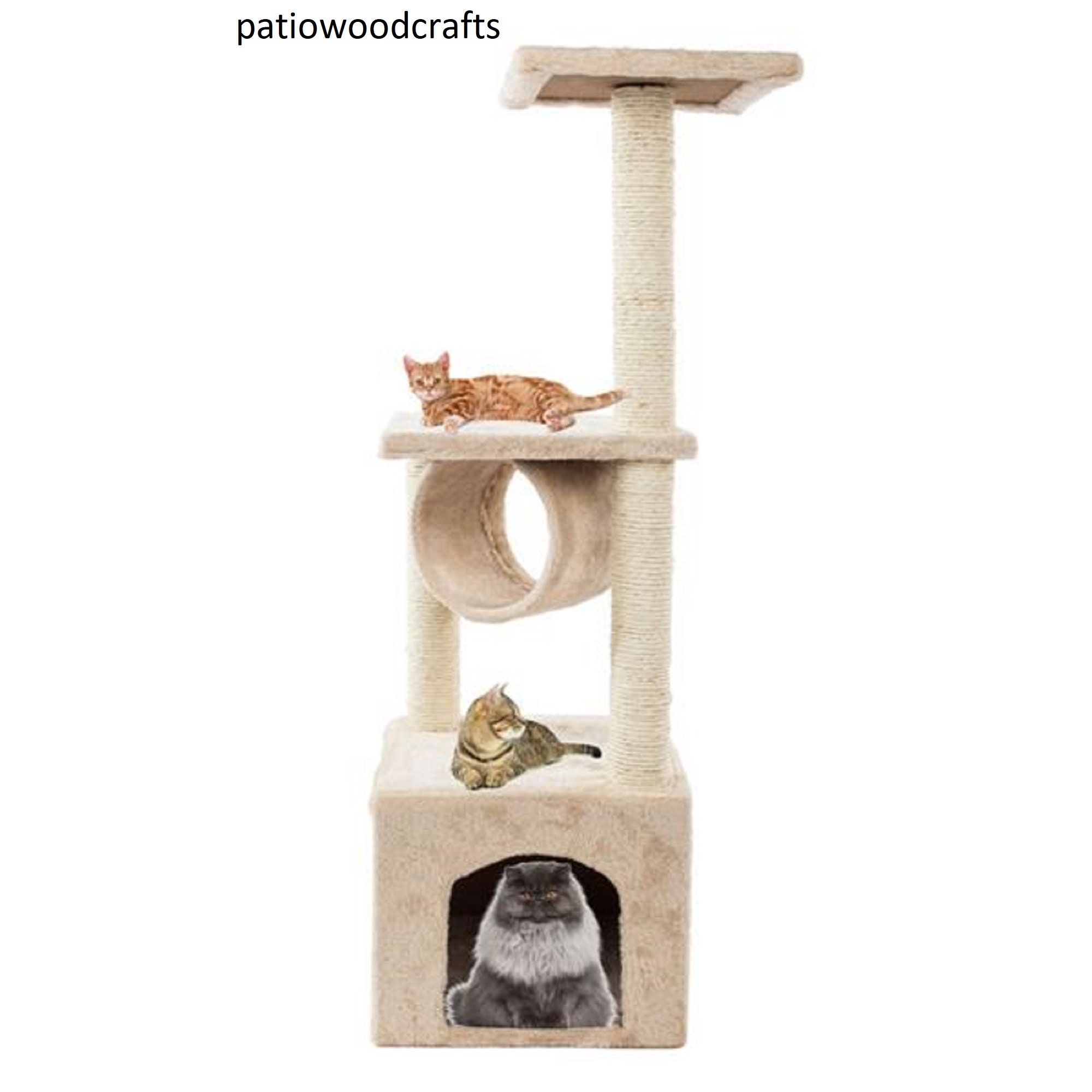 Cat tower tall cat tower cat tree tower wooden cat condo Etsy