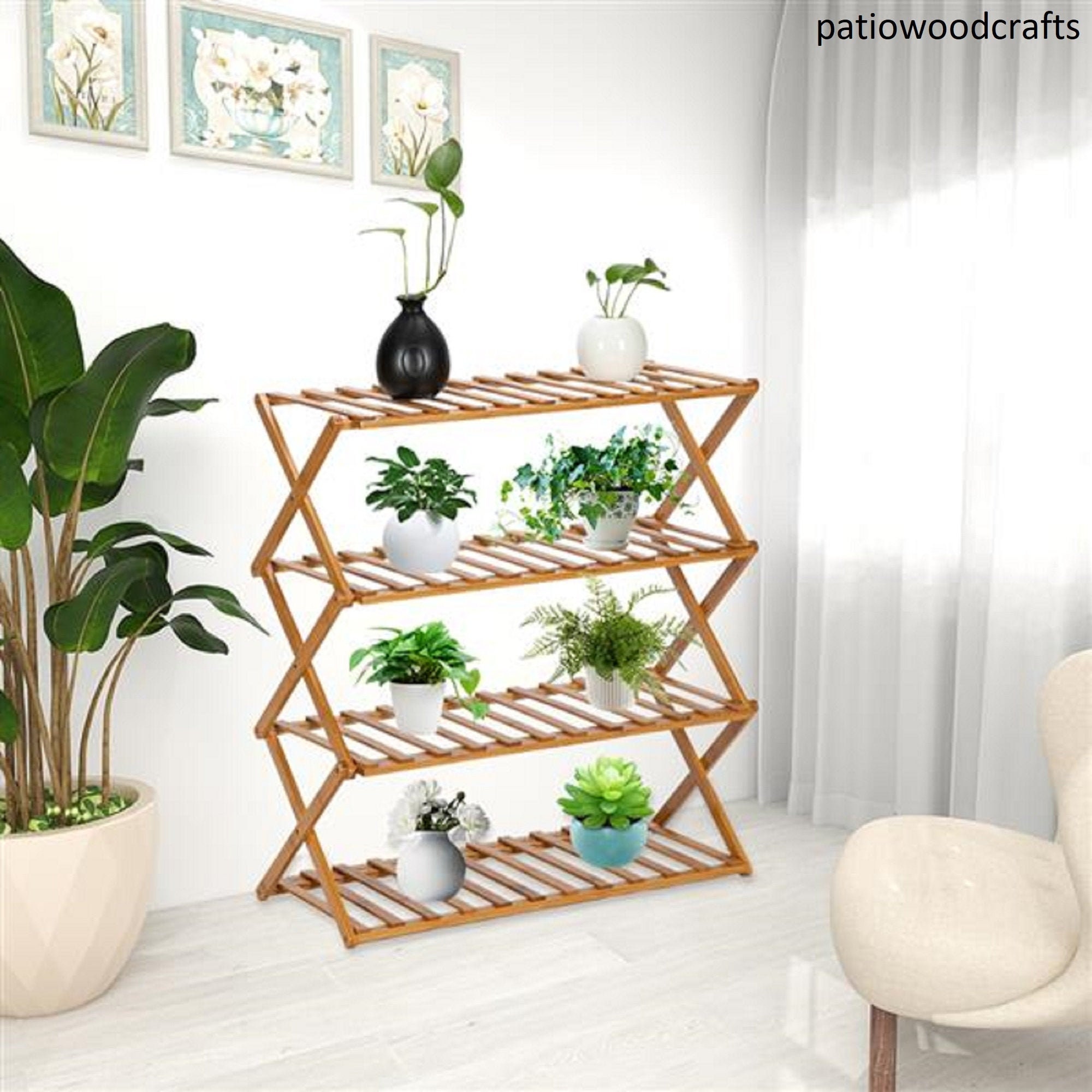 Indoor plant stand window plant shelf tiered plant stand Etsy
