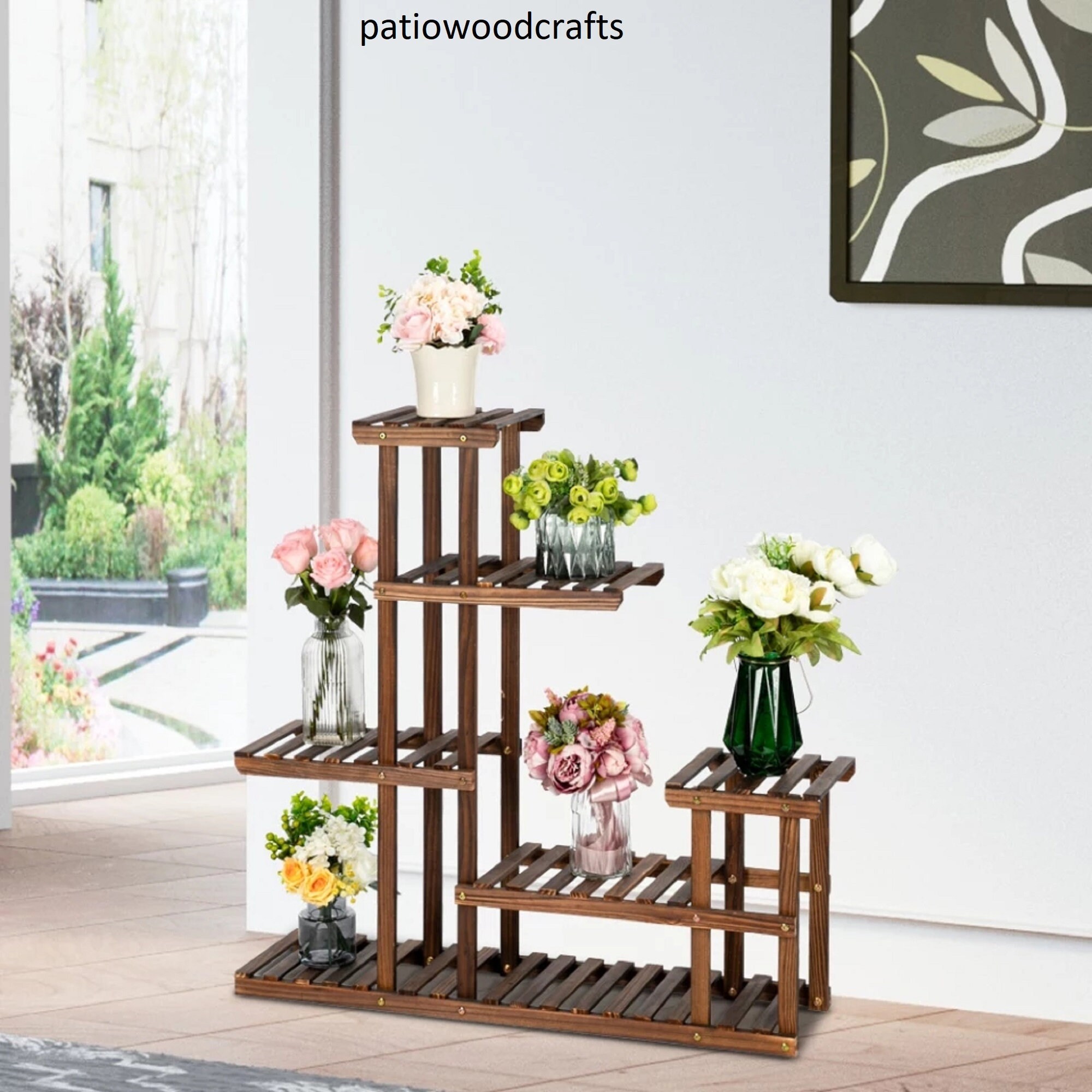 Plant stands indoor tiered plant stand large plant stand Etsy