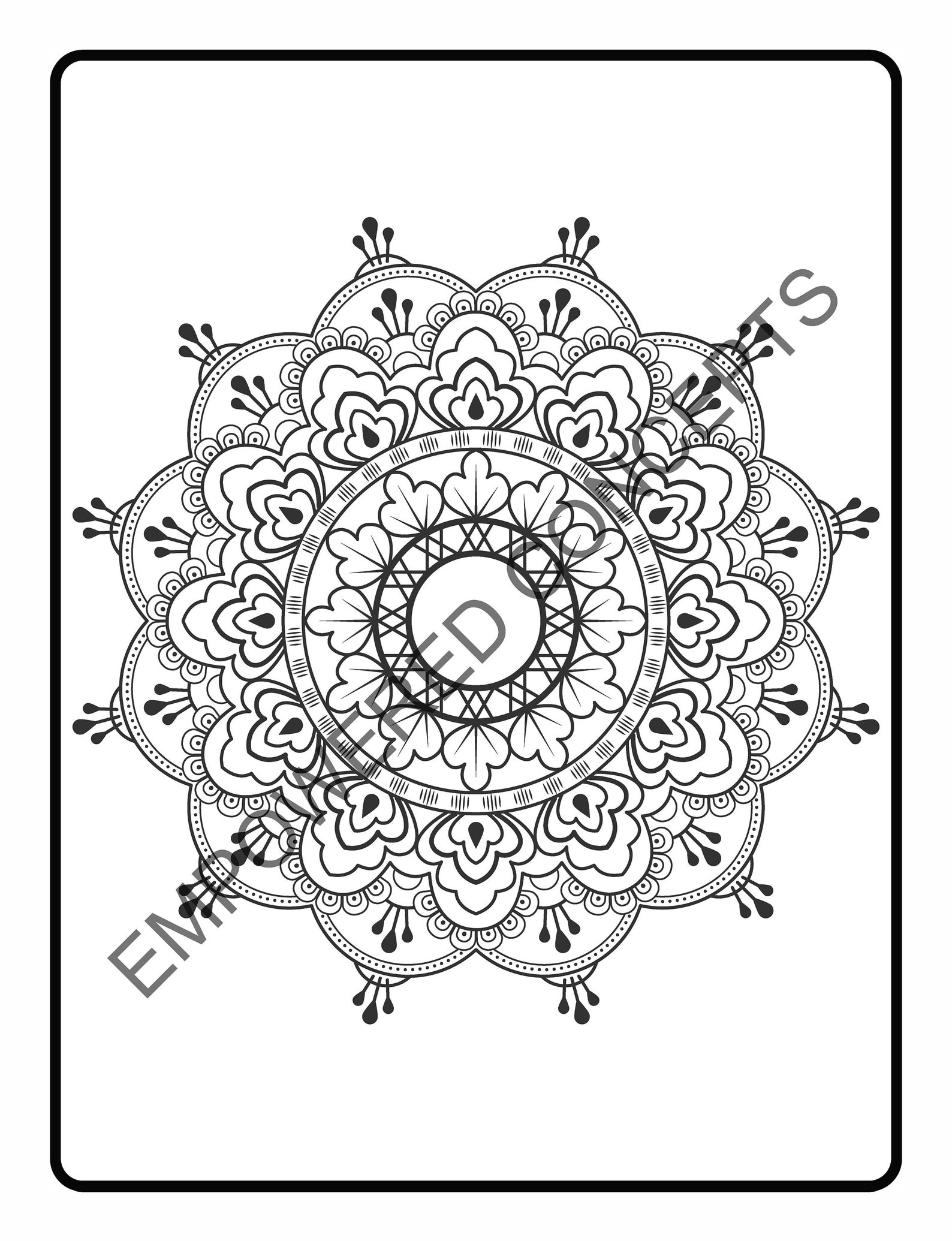 Mandala Gratitude Colouring Journal | Etsy