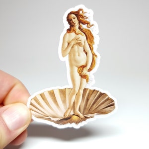 Adesivo estetico - Nascita di Venere - Adesivo antico carino - Adesivo Roma - Arte antica - Regalo per la fidanzata - Adesivo per laptop