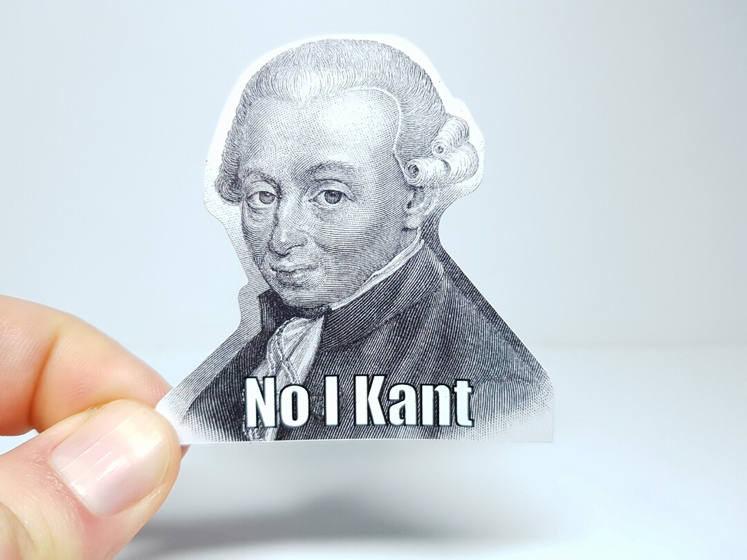 Meme Sticker no I Kant Funny Philosophy Sticker Etsy Ireland