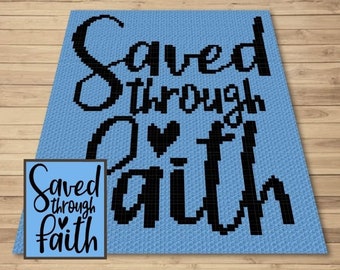 Faith Blanket Crochet Pattern – C2C & Tapestry (PDF Pattern)