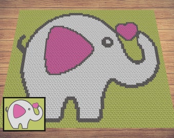C2c elephant baby blanket pattern sale