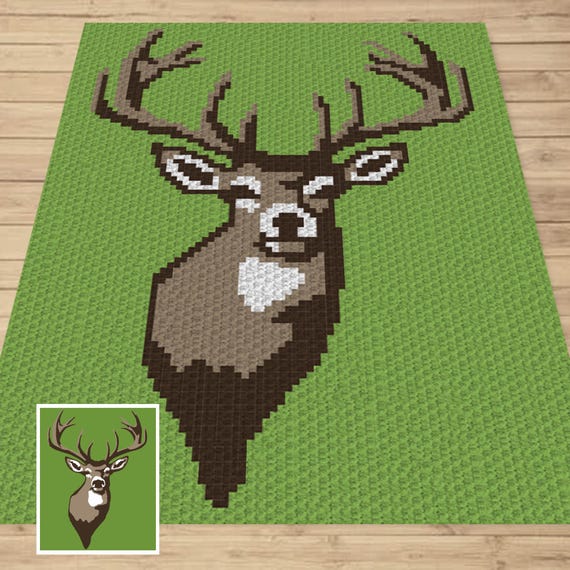 Crochet deer blanket pattern hotsell