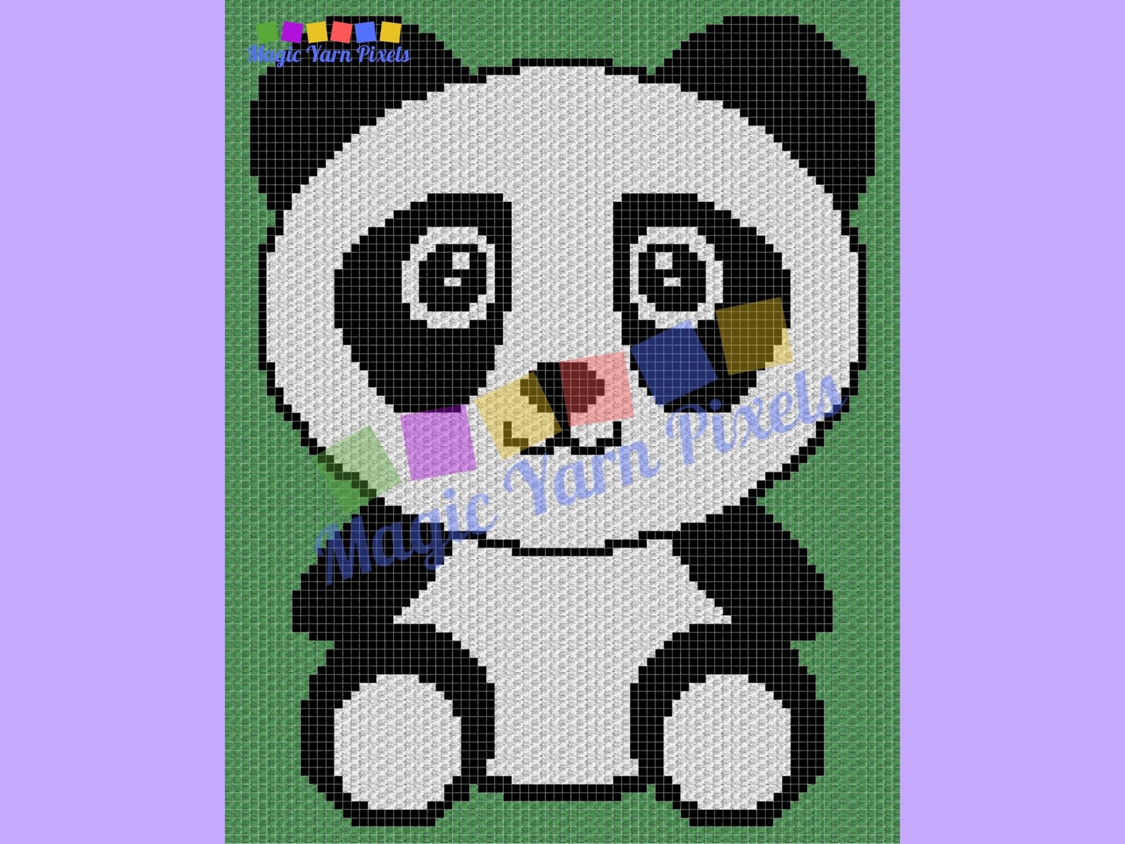 Boy Baby Panda Graph & Pattern C2C and Tapestry Crochet Panda Bear ...