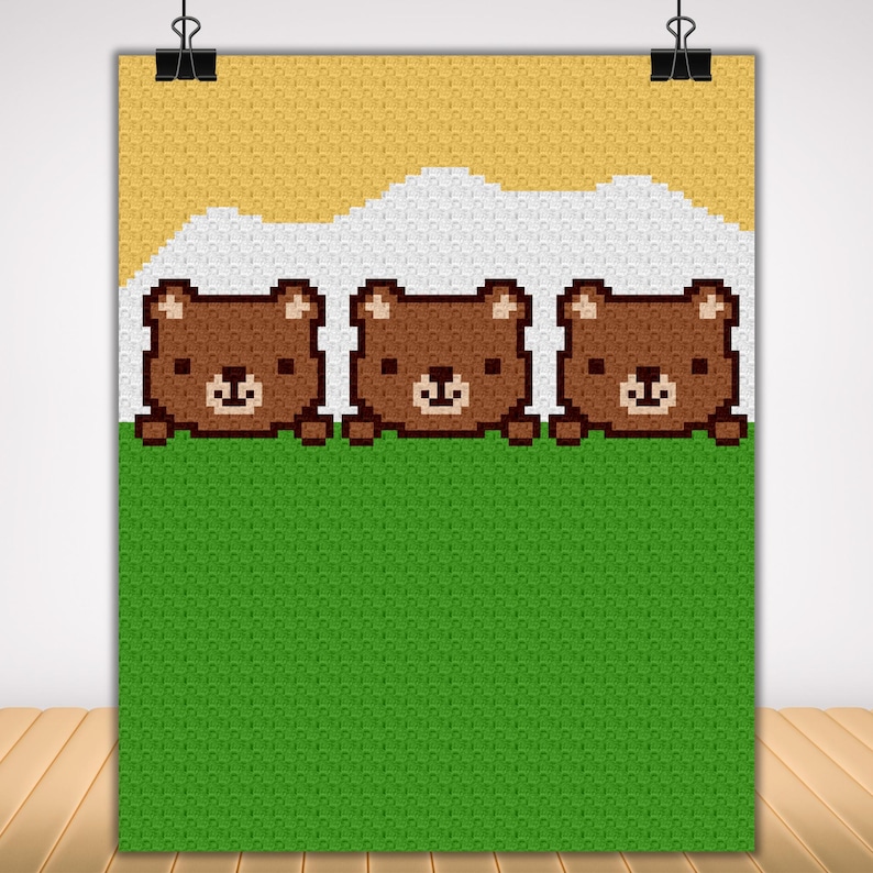 Teddy Bear Baby Blanket Crochet Pattern | Woodland Nursery Graphgan ...