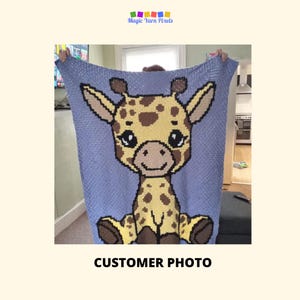 Giraffe Blanket Pattern PDF | Safari Animal C2C Crochet Graph | Nursery ...