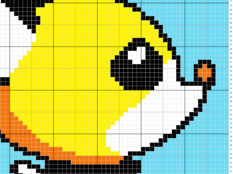 Flying Fox Bee Graph and Pattern C2C and Tapestry Crochet - Bee C2C ...