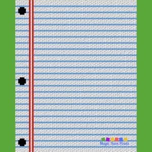 Notebook Paper Crochet Pattern | C2C, Tapestry Blanket Graph (PDF) - Etsy