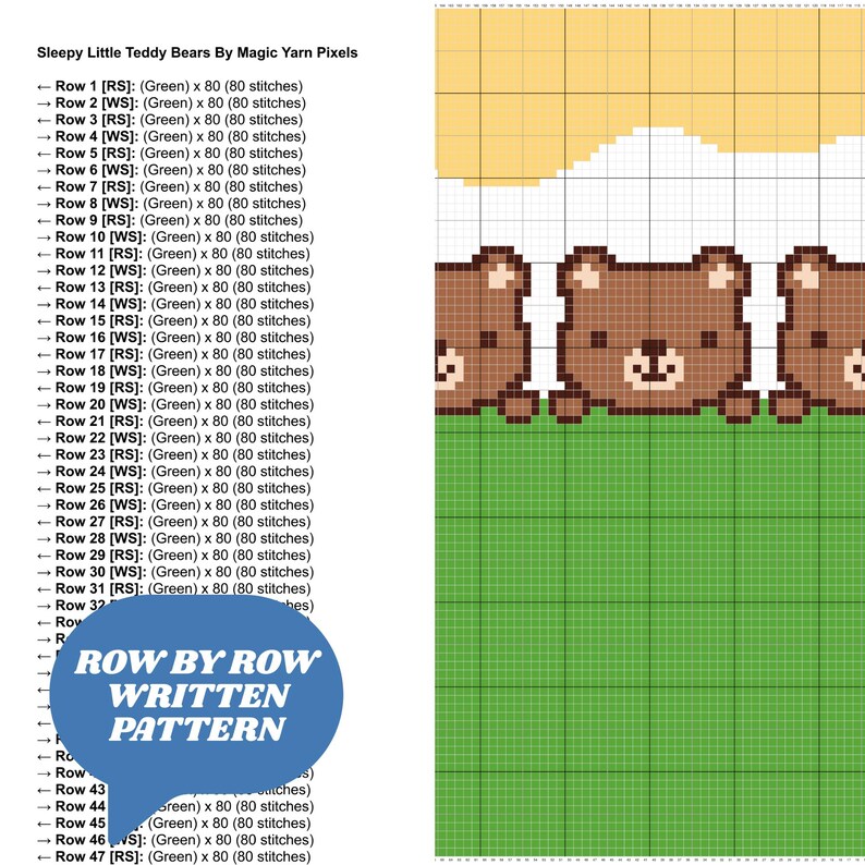 Teddy Bear Baby Blanket Crochet Pattern | Woodland Nursery Graphgan ...